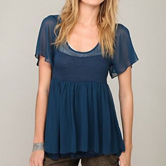 Free People Short Sleeve Babydoll Tunic ASO Alex Russo - Picture 3 of 10